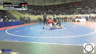 113 lbs Consi Of 32 #2 - Sean-Tyler Chernisky, Broken Arrow vs Conway Breien, Owasso