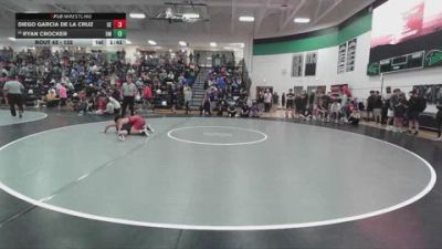 132 lbs Champ. Round 1 - Diego Garcia De La Cruz, Gardner Edgerton vs Ryan Crocker, Open Mats