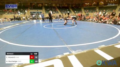 90 lbs Rr Rnd 2 - Cash Howard, Coweta 12u vs Aleks Routledge, Edmond North Huskies