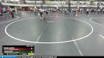 130 lbs Cons. Round 4 - Evan Curtis, Cuba City Wrestling Club vs Tegan Ray, Askren Wrestling Academy