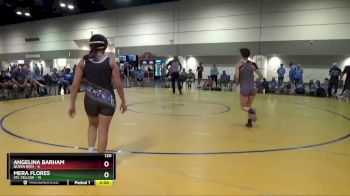 120 lbs Round 5 (8 Team) - Angelina Barham, Queen Bees vs Mera Flores, STL YELLOW