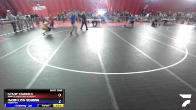 160 lbs Champ. Round 1 - Brady Stammer, Askren Wrestling Academy vs Maximilion Gehring, Wisconsin