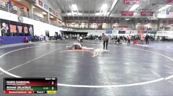 133 lbs Cons. Round 6 - Roman DeLaCruz, University Of Saint Mary (KS) vs Mario Sandoval, Vanguard University