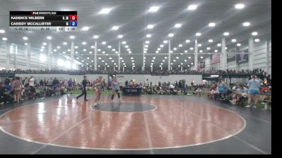 105 lbs Kadence Wilbern, Illinois vs Cassidy McCallister, Iowa