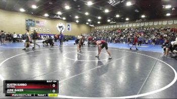132 lbs Champ. Round 2 - Austin Karbo, Rio Vista vs Jude Baker, Redwood
