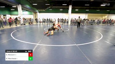 126 lbs Consi Of 128 #2 - Grant McCord, NC vs Nicholas Marchese, IL