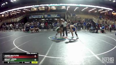 2A 160 lbs Cons. Round 3 - James Baltutis, Charlotte Hs vs Benny Lewis, Edward H White