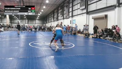 144 lbs Allday - Nicholas Arado, DARKHORSE vs Tyler Kowalchuk, TRIANGLE WRESTLING CLUB