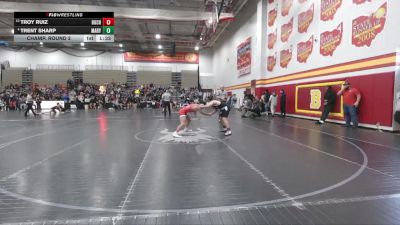 144 lbs Champ. Round 2 - Troy Ruiz, Buchanan vs Trent Sharp, Marysville