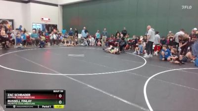 90 lbs 1st Place Match - Zac Schrader, Eastside Youth Wrestling vs Russell Finlay, Palmetto State Wrestling