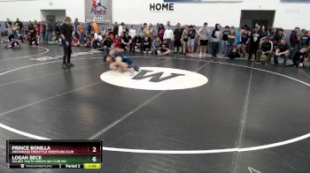 136 lbs Semifinal - Logan Beck, Valdez Youth Wrestling Club Inc. vs Prince Bonilla, Anchorage Freestyle Wrestling Club