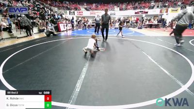 37 lbs Rr Rnd 2 - Knoxx Rohde, Salina Wrestling Club vs Gabe Dicus, Fort Gibson Youth Wrestling