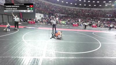 82 lbs Champ. Round 2 - Charlie Walz, GET Blue Demons vs Aaron Bartnick, Poynette Panther Youth Wrestling