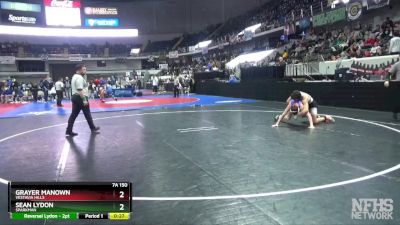 7A 150 lbs Cons. Semi - Grayer Manown, Vestavia Hills vs Sean Lydon, Sparkman