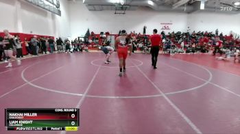 215 lbs Cons. Round 3 - Liam Knight, Columbine vs Nakhai Miller, Eaglecrest