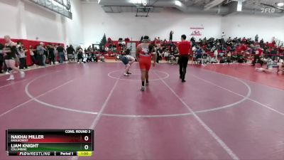 215 lbs Cons. Round 3 - Liam Knight, Columbine vs Nakhai Miller, Eaglecrest