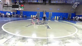 100lbs Cons. Round 5 - Azalia Alvarez, Woodland (Girls) vs Aubrey Morris, Camas (Girls)