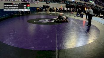 113 lbs Quarterfinal - Cameron Daniels, Bamberg-Ehrhardt vs Sullivan Silbiger, Philip Simmons