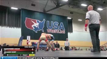 120 lbs Cons. Round 2 - Alexander Hague, CO vs Braiden Kort, NE