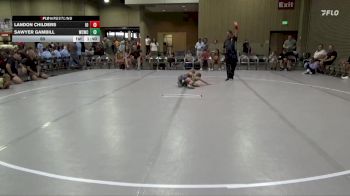 60 lbs Round 1 (8 Team) - Landon Childers, Indiana Outlaws vs Sawyer Gambill, Williamson County WC