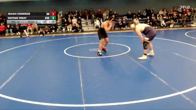 215 lbs Round 4 (16 Team) - Nathan Treat, Bellevue West vs Isaiah Cisneros, Millard West