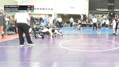 131 lbs Semifinal - Tony Mohwish III, CTWHALE Orca - MSE vs Tristan Snyder, TDWC Maniacs - MSE