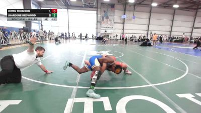 160 lbs Consi Of 32 #2 - Owen Thomson, FL vs Jhardene Redwood, RI