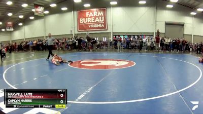 53 lbs Cons. Round 3 - Caplyn Harris, Appomattox vs Maxwell Laite, Annandale Mat Rats Wrestling C