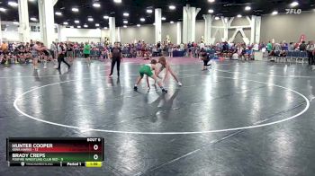 132 lbs Round 2 (6 Team) - Hunter Cooper, Iowa Hawks vs Brady Creps, Foxfire Wrestling Club RED