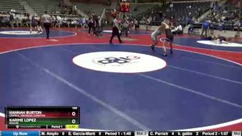 140 lbs Cons. Semi - Karime Lopez, Rogers vs Hannah Burton, Central Arkansas Christian