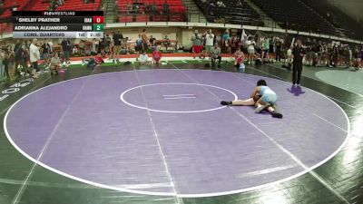 135 lbs Cons. Quarters - Shelby Prather, Idaho vs Adrianna Alejandro, Hawaii