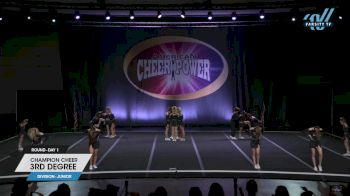 Champion Cheer - 3rd Degree [2025 L3 Junior Day 1] 2025 Cheer Power Prep Nationals & Galveston Showdown