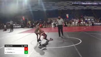 55 lbs Round Of 16 - Jace Evers, Summit vs Ezekiel Smalley, Oak Grove Little League