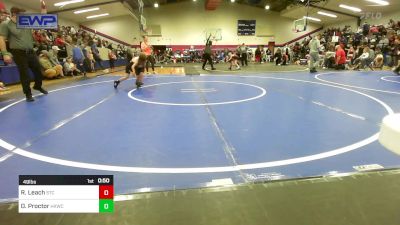 49 lbs Consi Of 8 #2 - Rhys Leach, Sallisaw Takedown Club vs Desmond Proctor, Henryetta Knights Wrestling Club