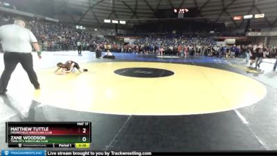 92 lbs Champ. Round 2 - Matthew Tuttle, Prometheus Wrestling Club vs Zane Woodson, Twin City Wrestling Club