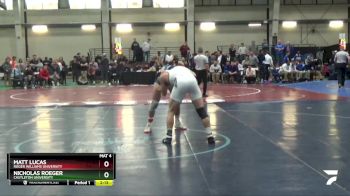 149 lbs Cons. Round 3 - Matt Lucas, Roger Williams University vs Nicholas Roeger, Castleton University