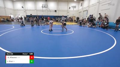 75 lbs Semifinal - Damir Afaunov, EGWA vs Luke Cruz, Dark Horse