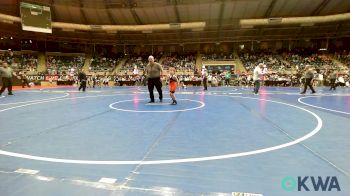 60 lbs Consi Of 16 #2 - Kord Earnhart, Roland Youth League Wrestling vs Rhett Mudgett, Choctaw Ironman Youth Wrestling