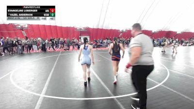 16U Girls - 132-138 Semis - ABBY Burnett, Wisconsin vs Penelope Juarez, Waukesha Wrestling Club
