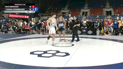 157 lbs Champ. Rd Of 128 - Cole Riddiough, New York vs Joshua Stonebraker, North Carolina