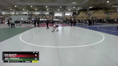 75 lbs Cons. Round 2 - Joey Marzullo, Nolensville Wrestling Club vs Kye Gillette, Pacific Wrestling