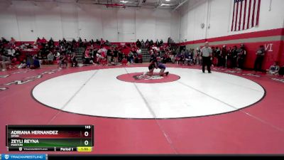 145 lbs Semifinal - Adriana Hernandez, Omak vs Zeyli Reyna, Mabton