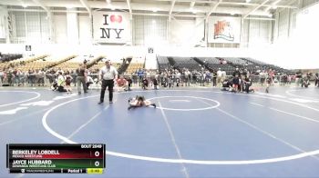 67 lbs 3rd Place Match - Jayce Hubbard, Gowanda Wrestling Club vs Berkeley Lobdell, Mexico Wrestling