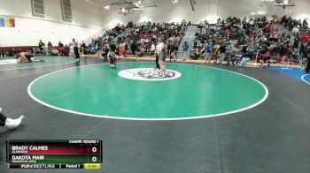 190 lbs Champ. Round 1 - Dakota Mair, Mountain View vs Brady Calmes, Glenrock