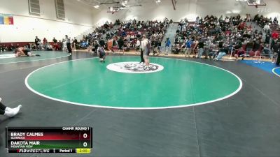 190 lbs Champ. Round 1 - Dakota Mair, Mountain View vs Brady Calmes, Glenrock