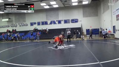 285 lbs 5th Place Match - Angel Blanco, Skyline College vs Cesar Lopez, Lassen College