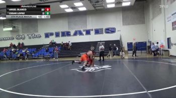 285 lbs 5th Place Match - Angel Blanco, Skyline College vs Cesar Lopez, Lassen College