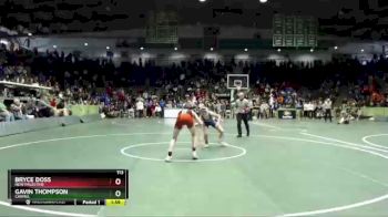 113 lbs Quarterfinal - Gavin Thompson, Carmel vs Bryce Doss, New Palestine
