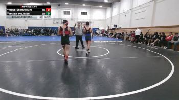 130 lbs Champ. Round 2 - Orestes Montero, Hollister vs Haden Solinger, Durham