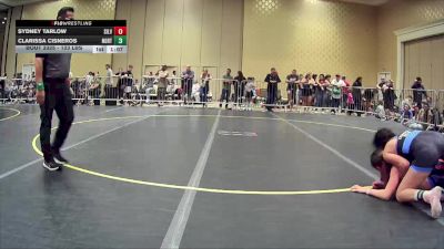 123 lbs Round Of 64 - Sydney Tarlow, Silverback WC vs Clarissa Cisneros, Northview